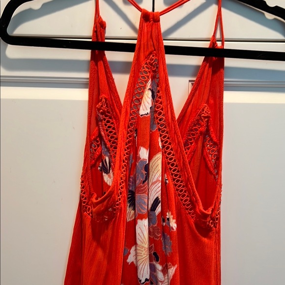 Free People Floral Red Sleeveless Top - Picture 8 of 13